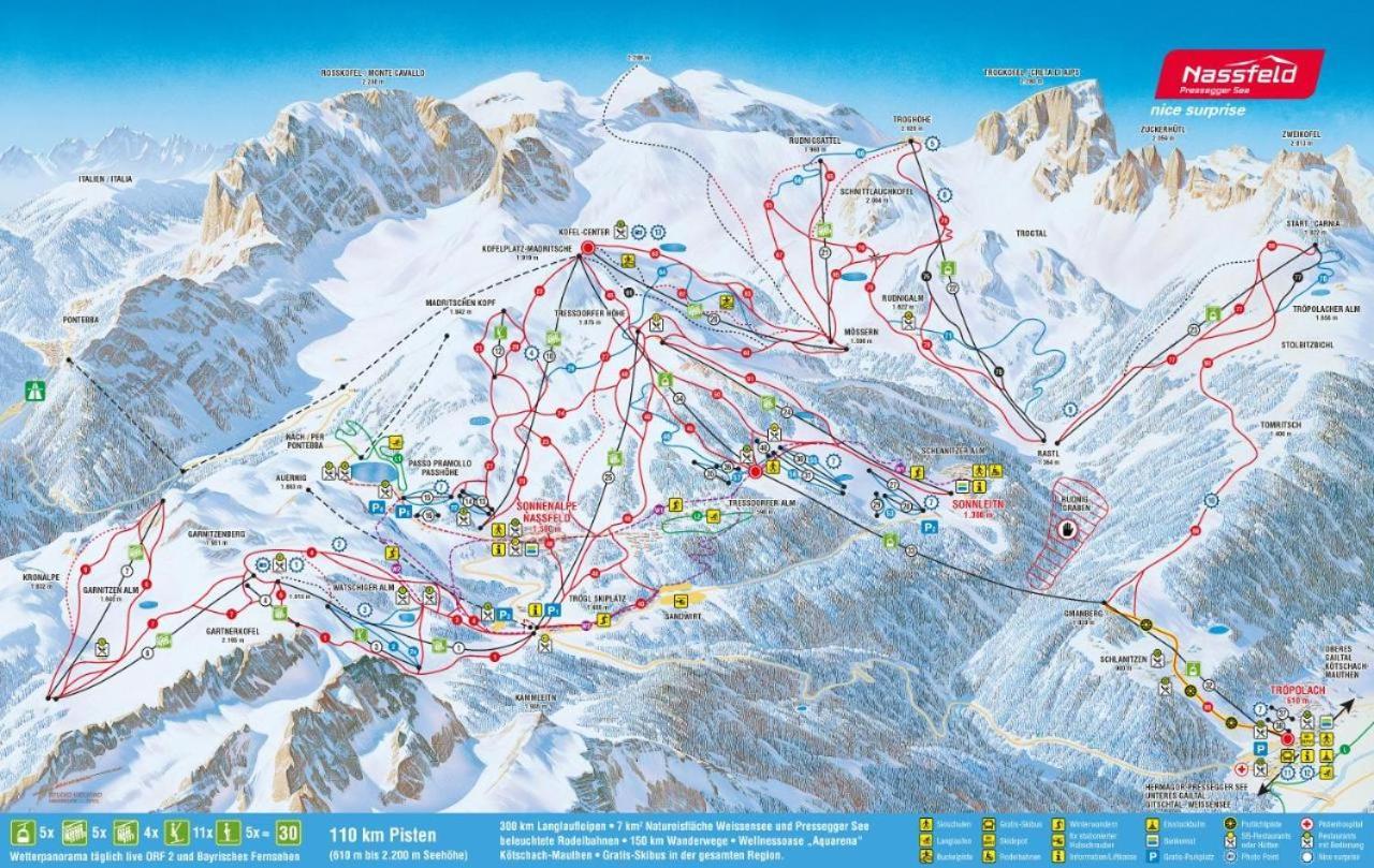 Nassfeld Sonnleitn Apartment 2 Sonnenalpe Nassfeld Eksteriør billede